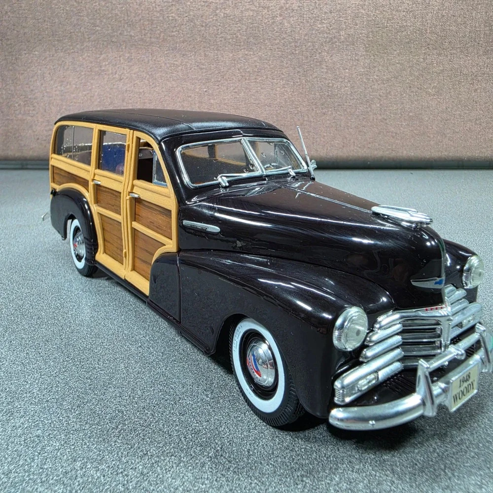 Chevrolet 1948 Woody Wagon Model Unisex OS Black Excellent Fleetmaster Diecast